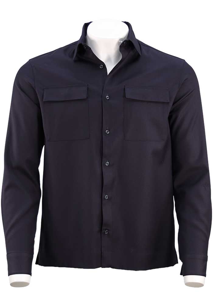 Paul & Shark Loro Piana Rain System Overshirt, Navy