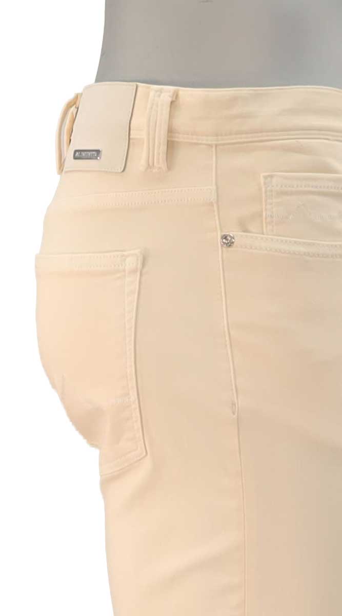 Alberto Pipe Stretch Colored Denim Bone – view 2