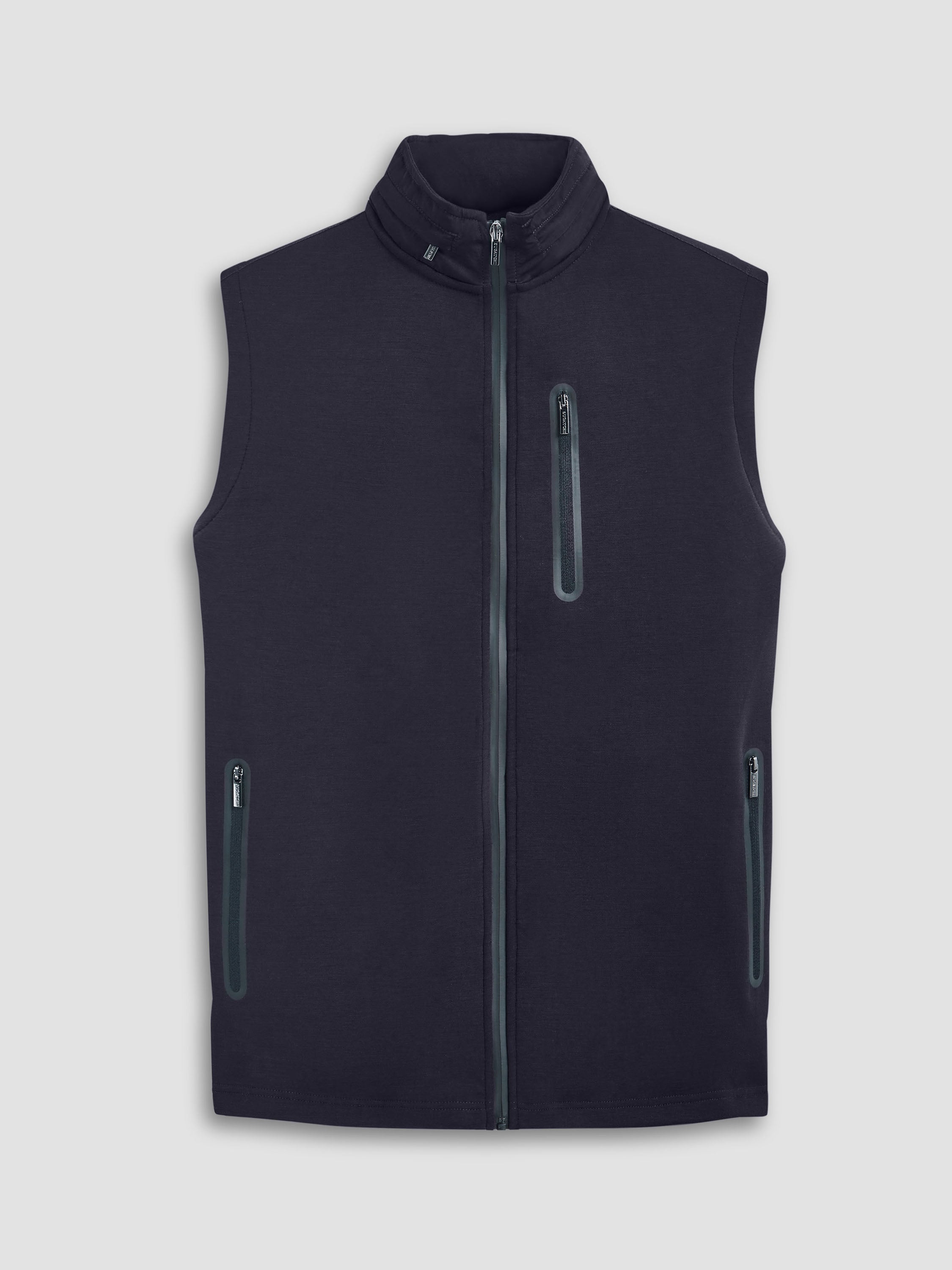 Soft Touch Performance Vest With Stow-Away Hood