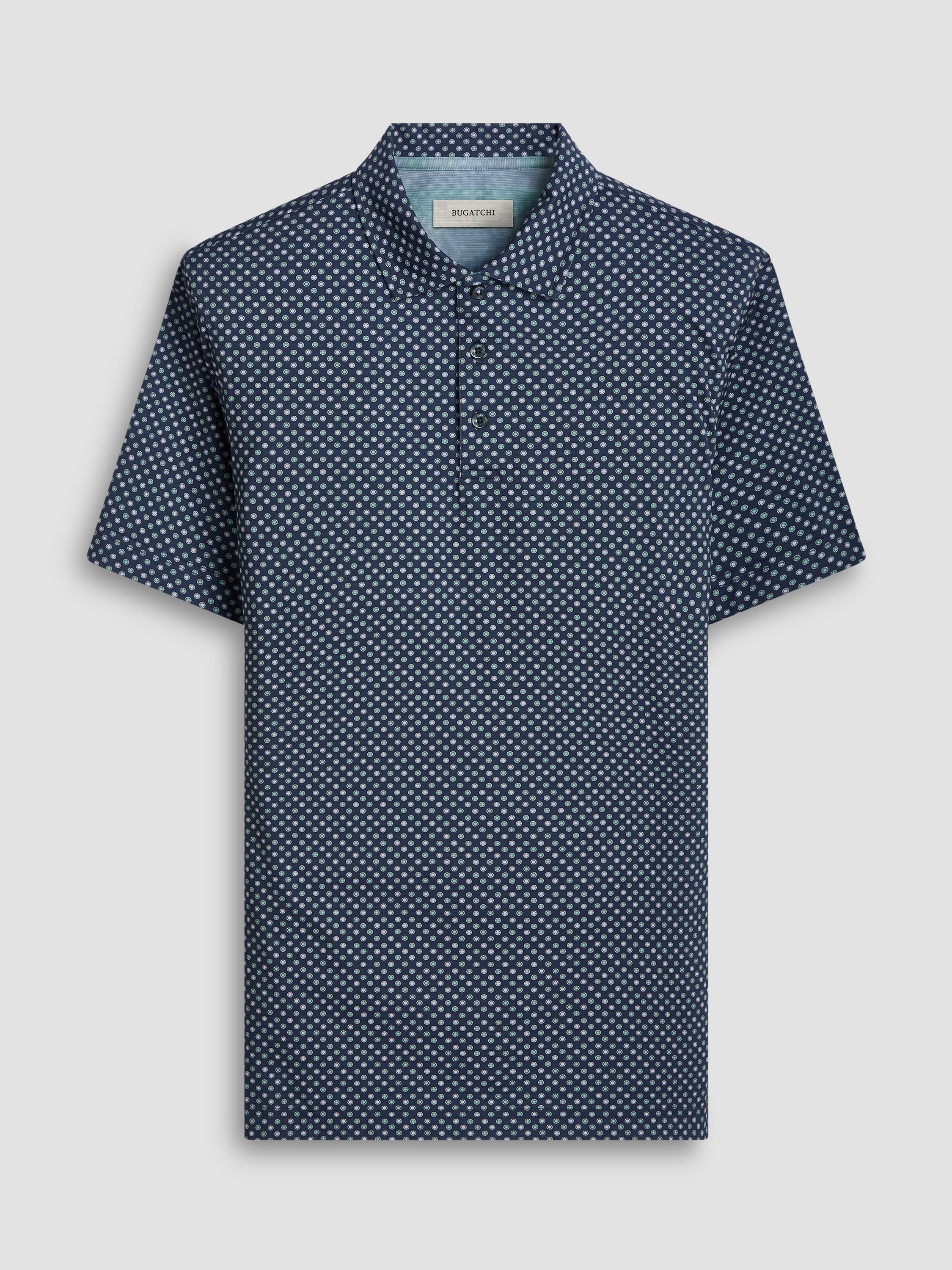 VINCENT Double Sided Geometric/Abstract OoohCotton Polo Shirt