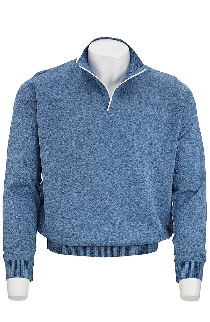 St. Croix Open Mock 3 Color Twist Blue