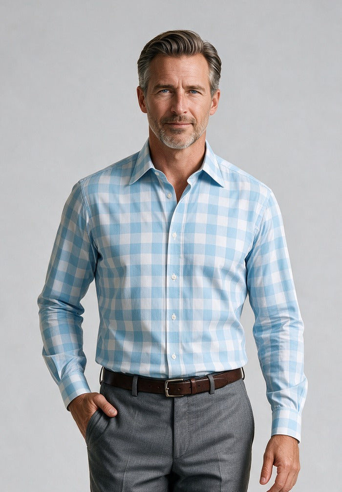 Paul & Shark Long Sleeve Cotton Shirt — model detail