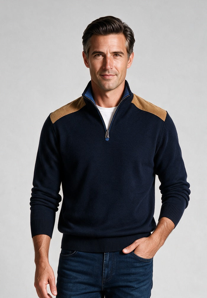 Paul & Shark Half Zip Sweater — model detail