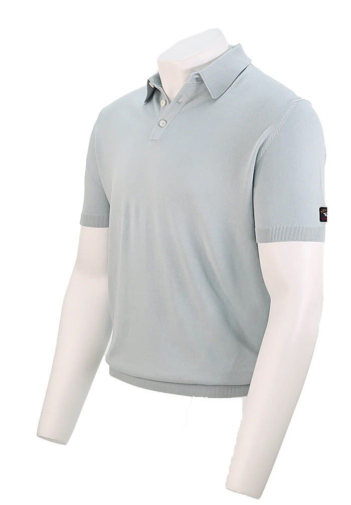 Paul and Shark Short Sleeve Polo Aqua