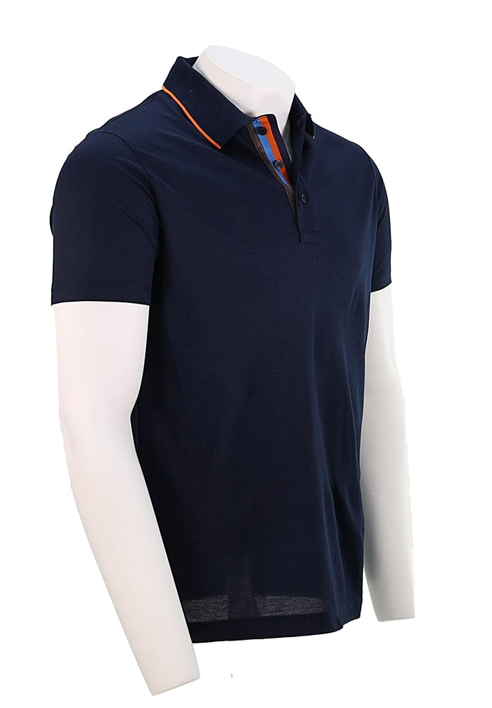 Paul and Shark Short Sleeve Polo Navy