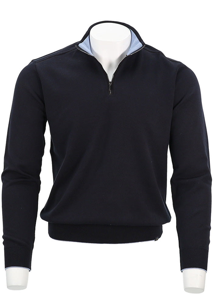 Paul & Shark Half-Zip Mock Neck Sweater