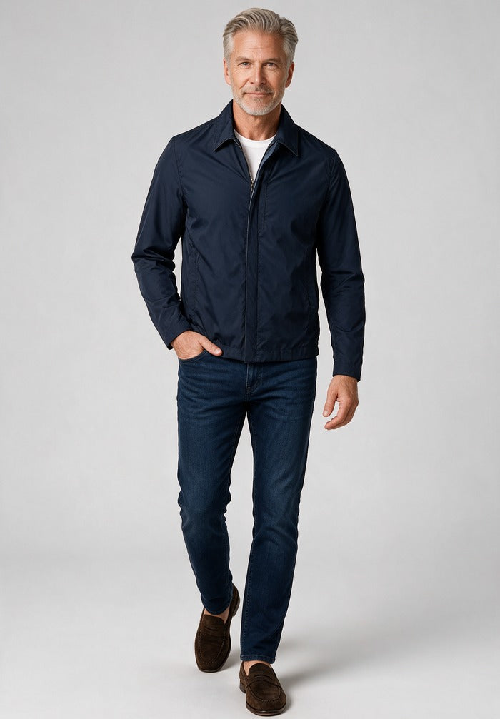 Paul & Shark Windbreaker, 013 — worn with denim