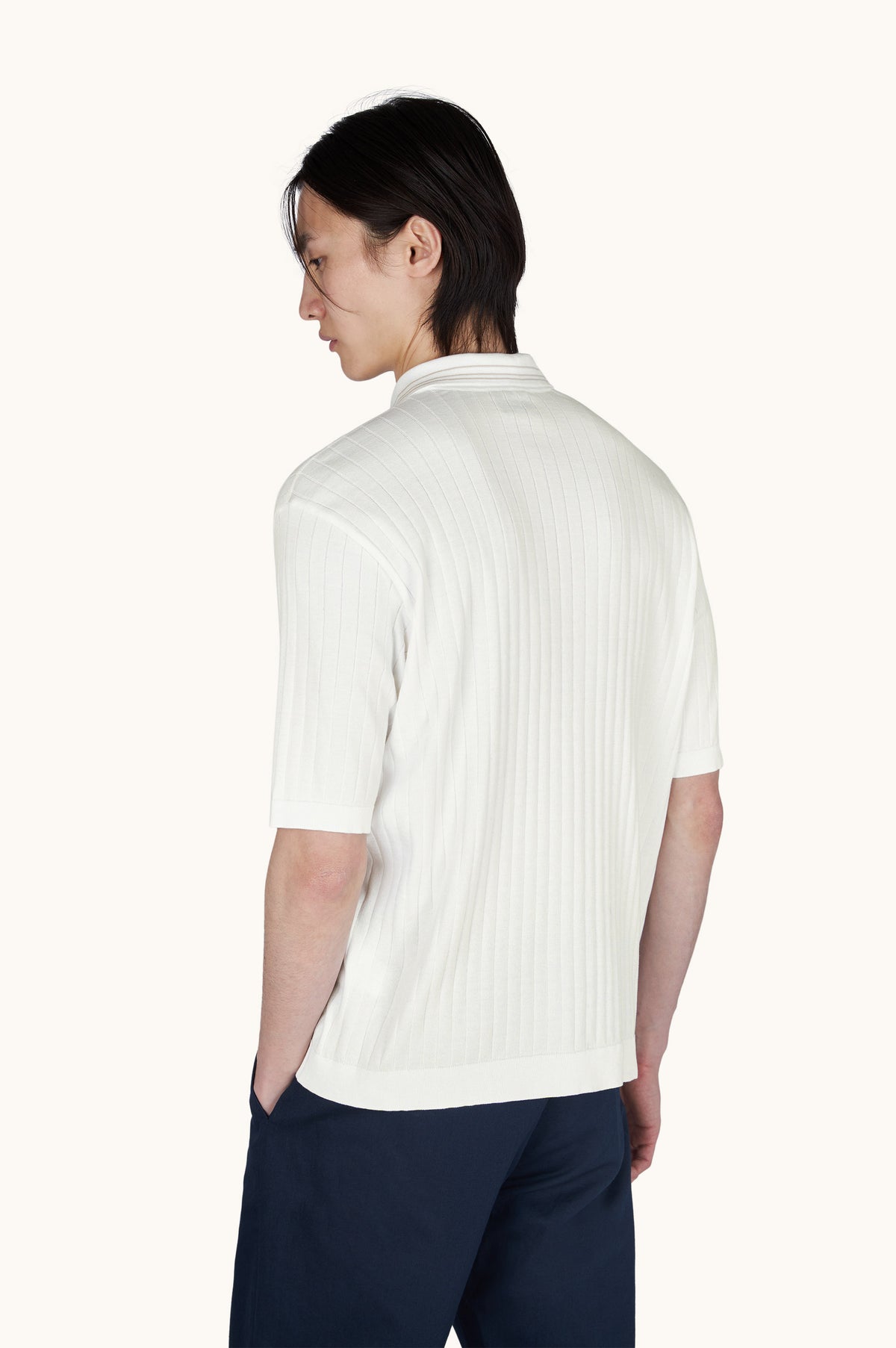 Paul & Shark S/S Flat Rib Polo, White – view 5
