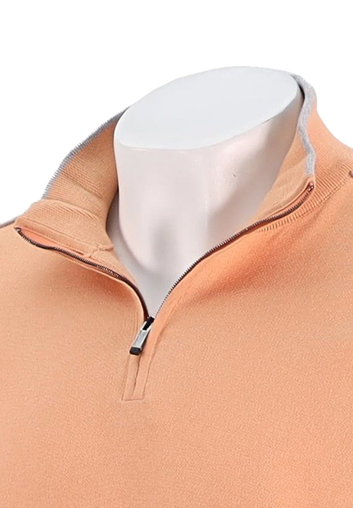 Paul & Shark Quarter Zip Sweater, Orange