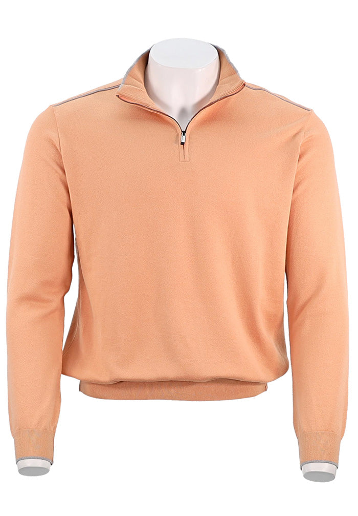 Paul & Shark Quarter Zip Sweater, Orange