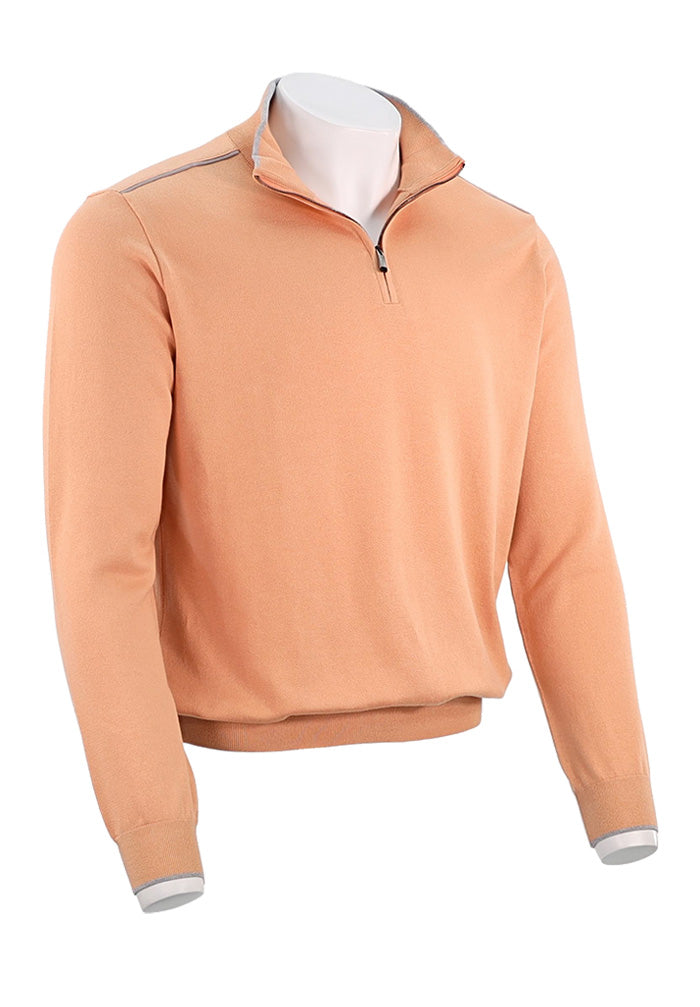 Paul & Shark Quarter Zip Sweater, Orange