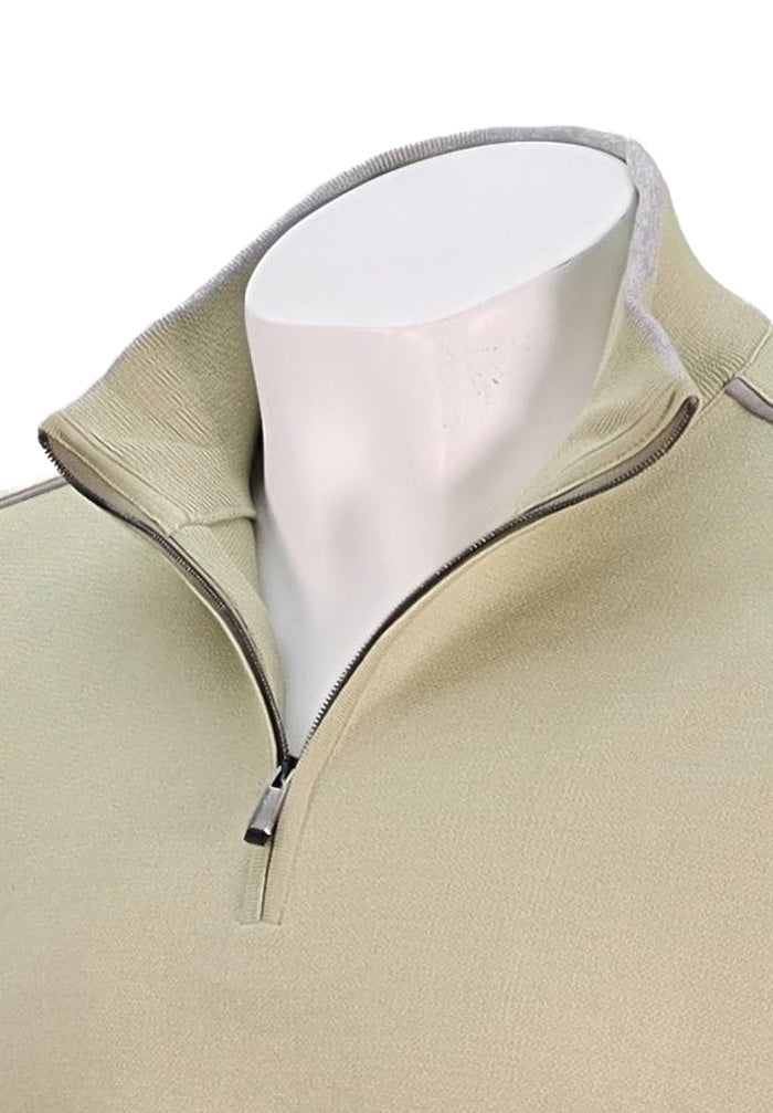 Paul & Shark Quarter Zip Sweater, Sage