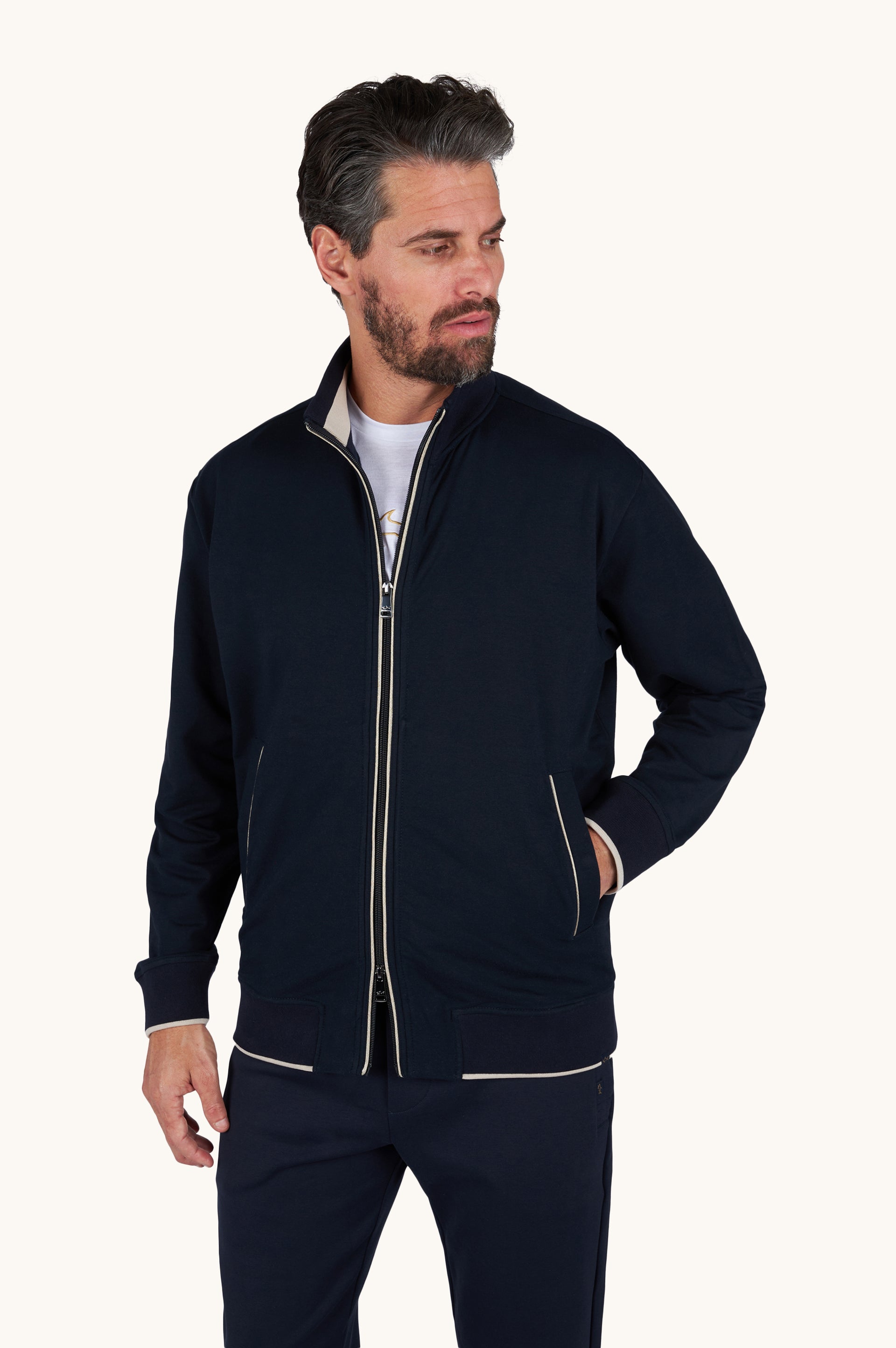Paul & Shark Full Zip Sweater, Black – view 4