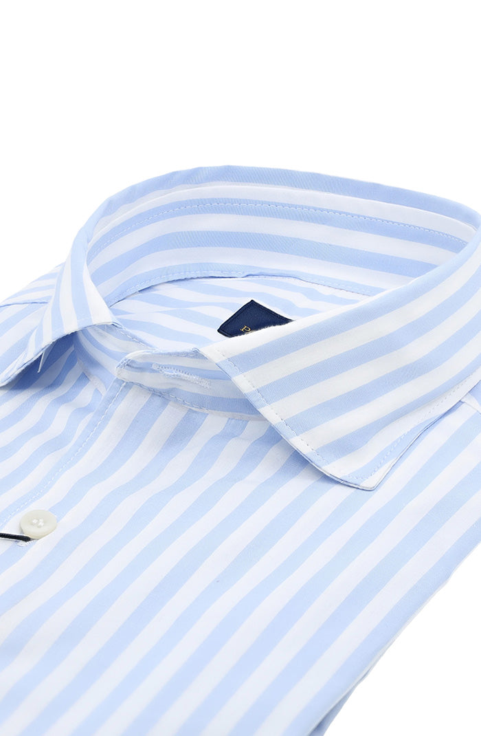 Paul & Shark Long Sleeve Shirt, Blue Stripe