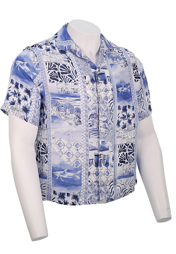 Paul & Shark Linen Shirt, Blue Coastal
