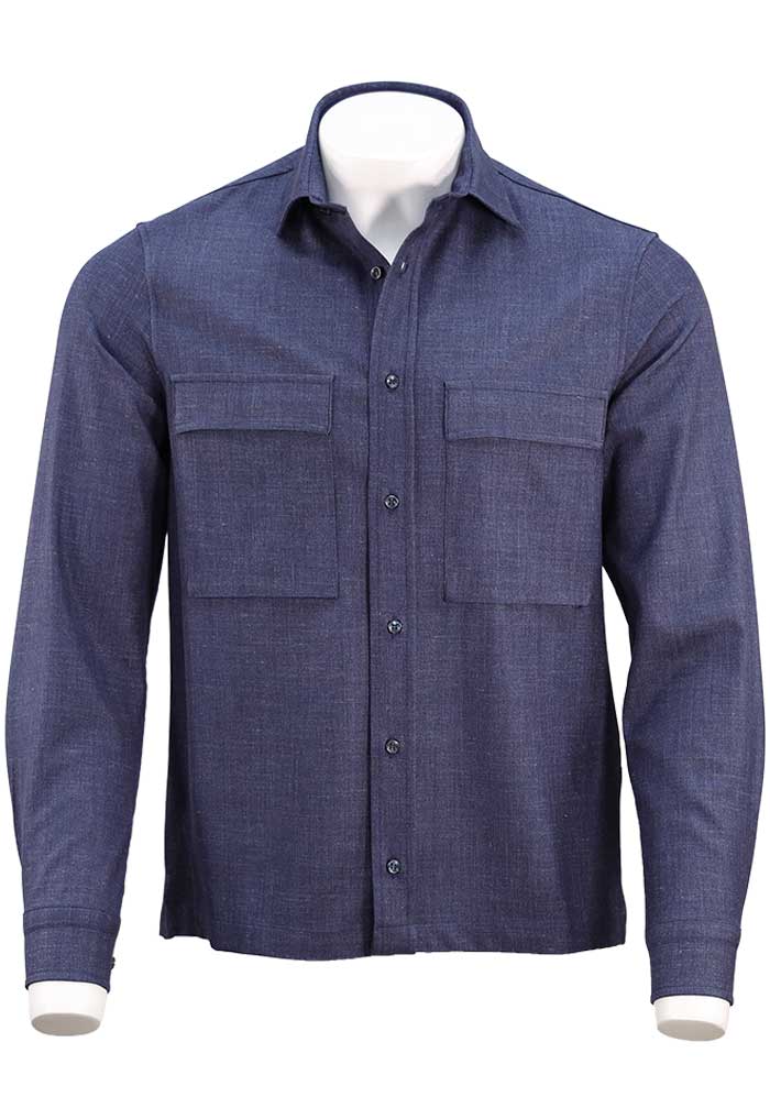 Paul & Shark Loro Piana Jersey Overshirt, Navy