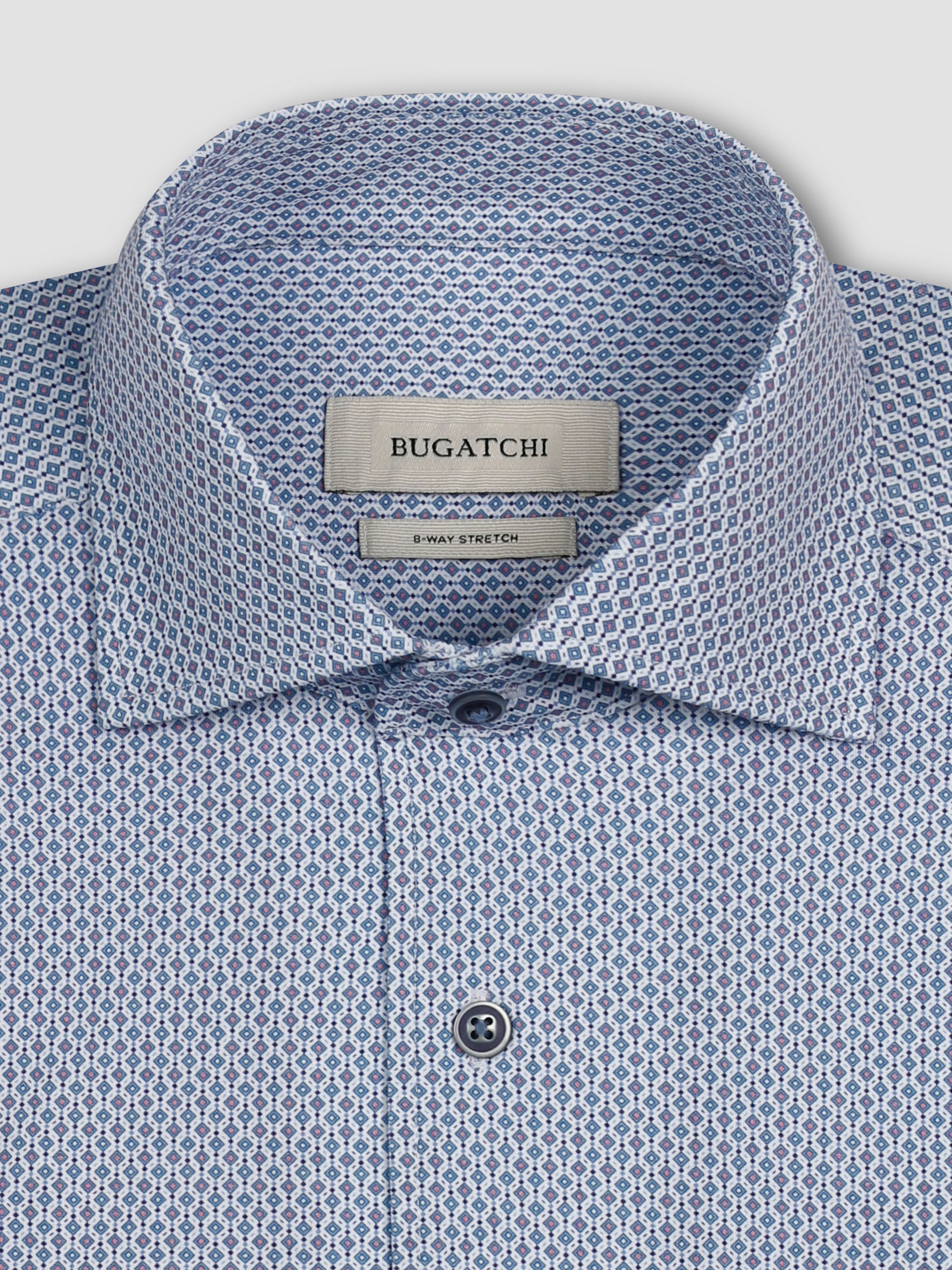 Bugatchi Ooohcotton L/S Shirt, Cobalt