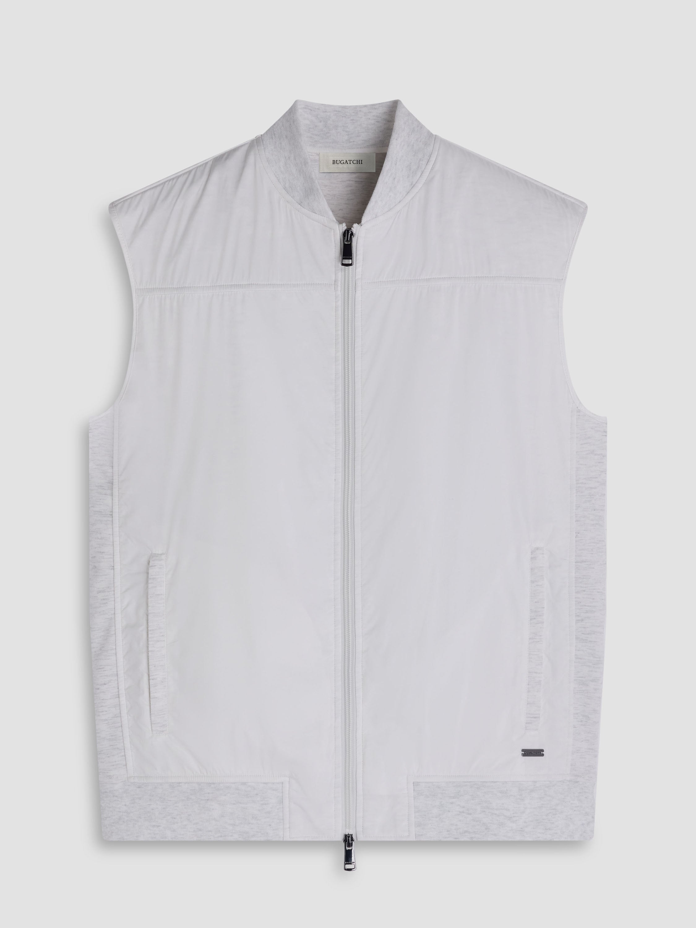 Bugatchi Knit Vest, Chalk