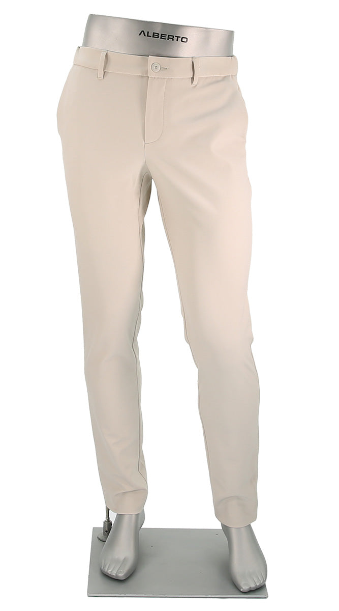 Alberto Slim Performance Move Pant Off White