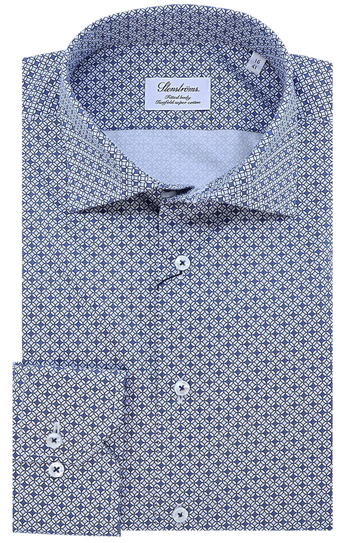 Stenstroms Patterned Twill Shirt