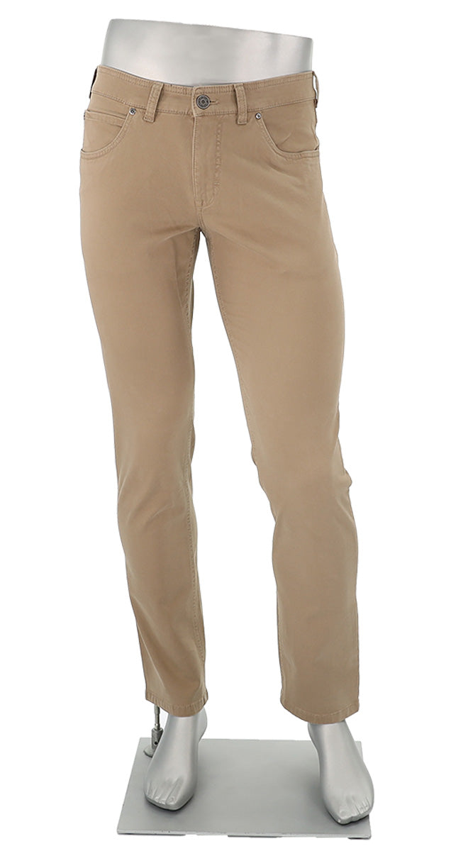 Gardeur Bill Solid Tan Cotton Pant