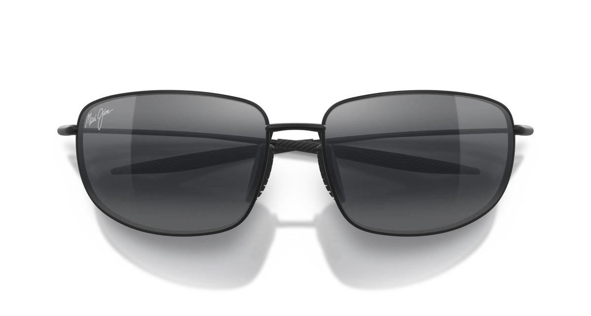 Maui Jim Ho'okipa Ultra M Sunglasses in Matte Black with Neutral Grey lenses | Mondo Uomo Naples FL