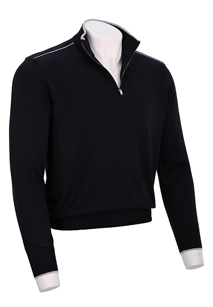 Paul & Shark Quarter Zip Sweater, Navy