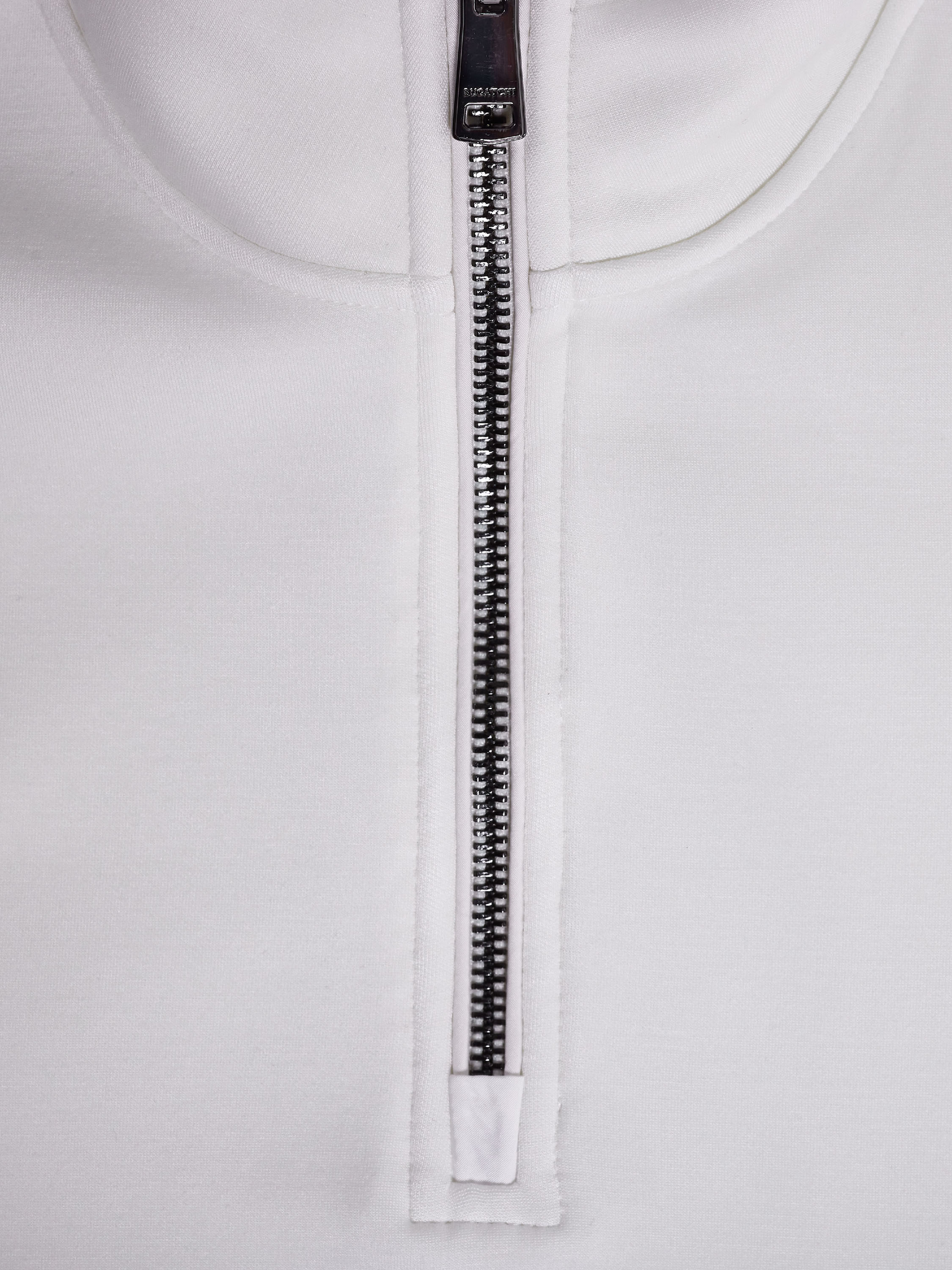 Bugatchi L/S Quarter Zip Knit, Chalk