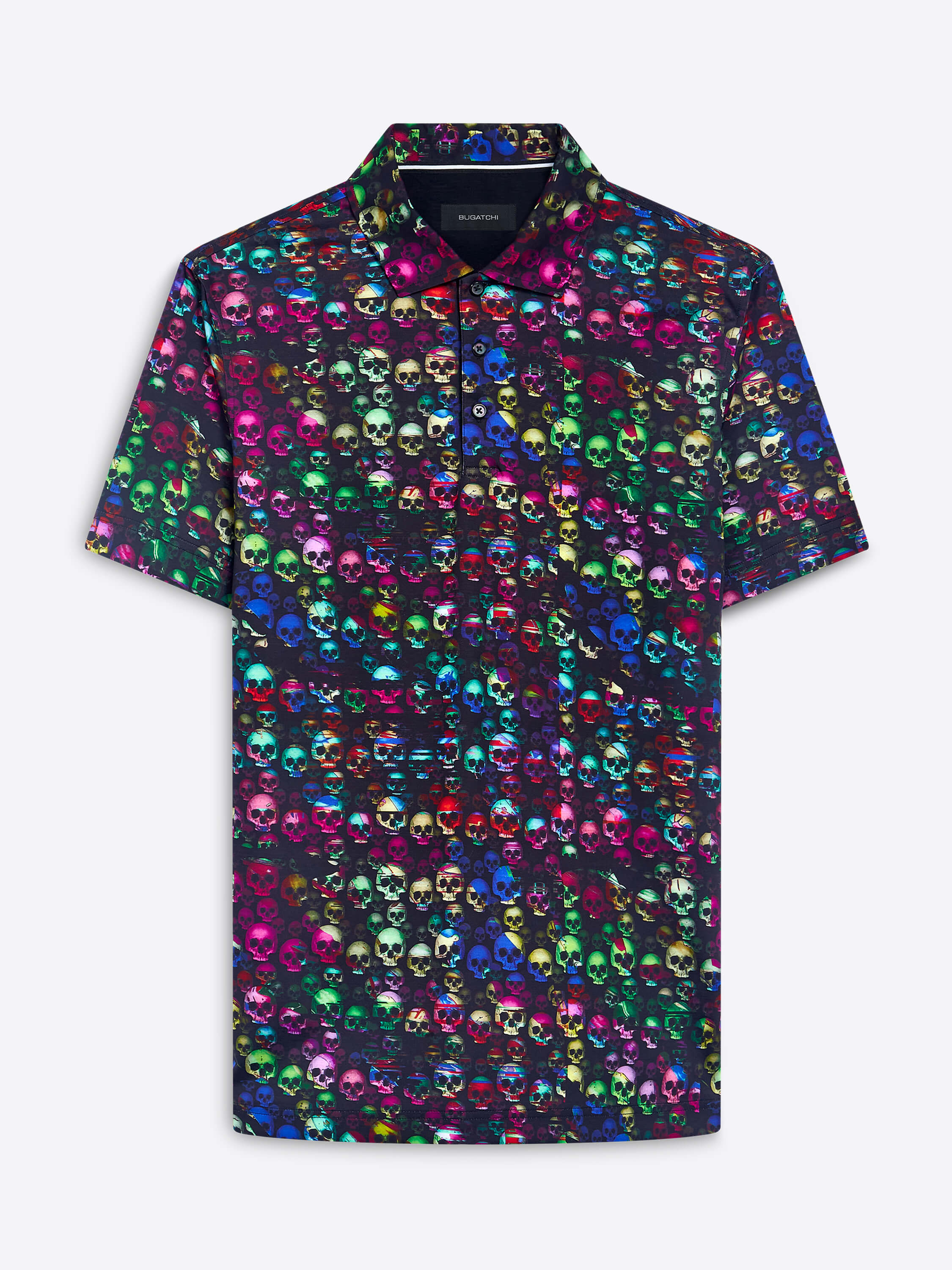 Bugatchi Short Sleeve Digital Polo