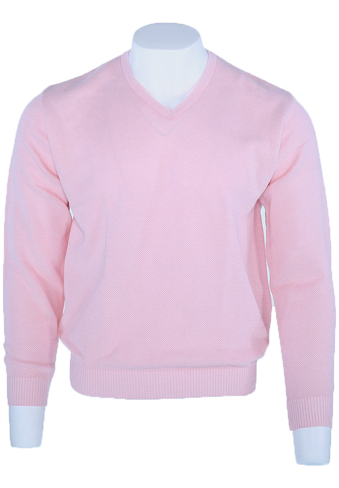 St. Croix Crystal Stitch V Neck