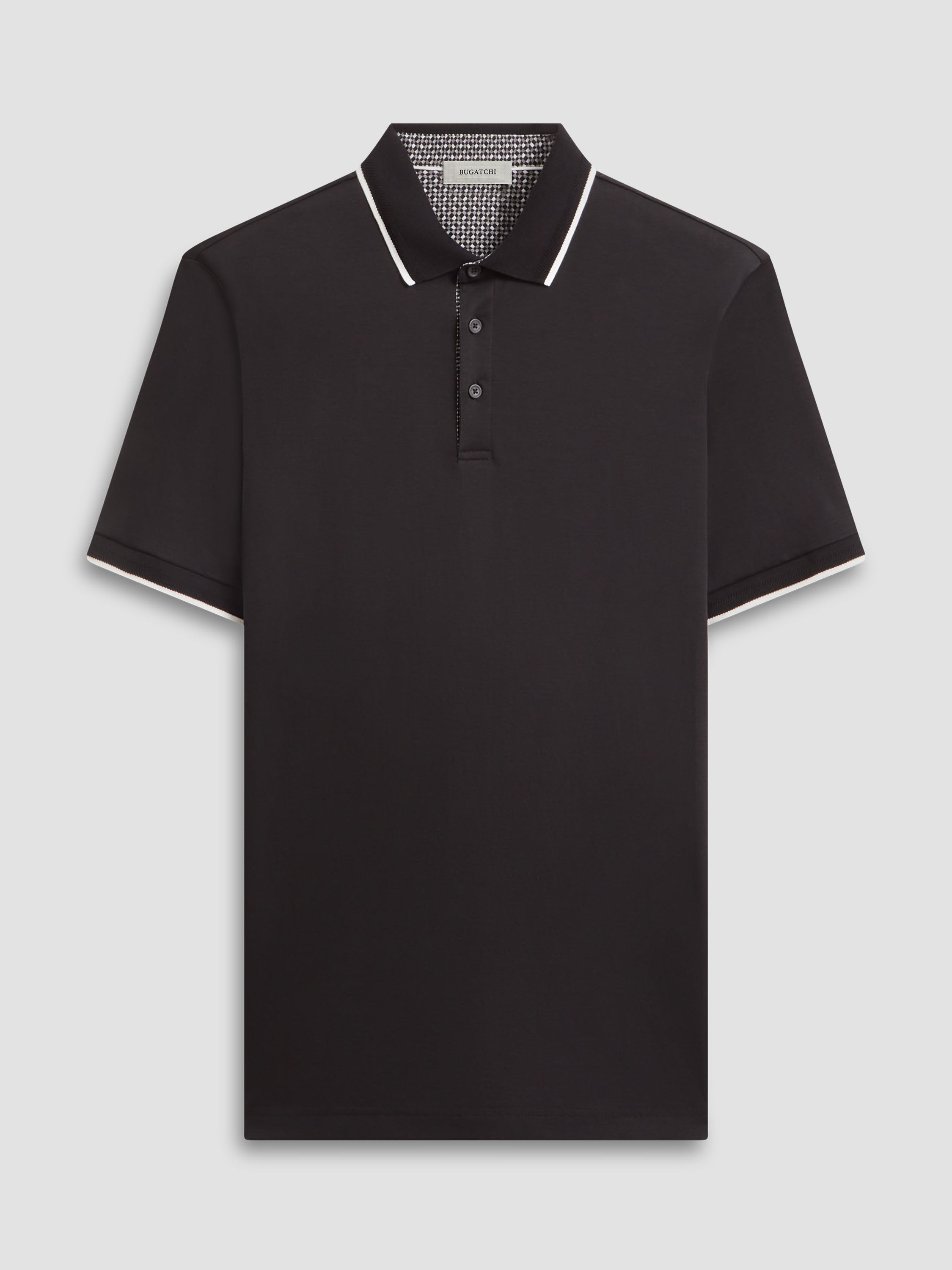 Contrast Three Button Polo