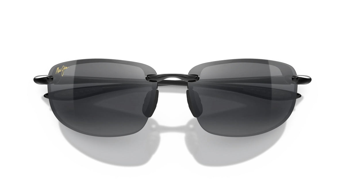Maui Jim Ho'okipa Sunglasses in Gloss Black with Neutral Grey lenses | Mondo Uomo Naples FL