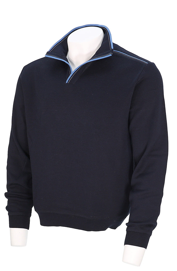 St. Croix Open Mock Solid with Detail Deep Navy