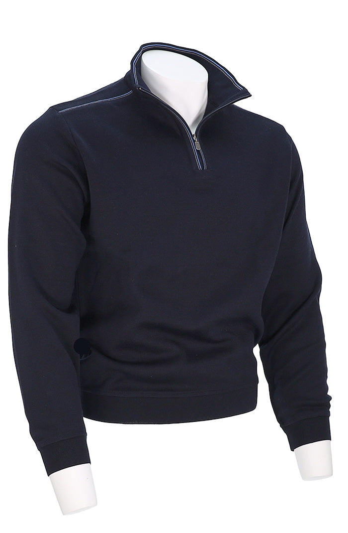 St Croix Zip Mock - Deep Navy