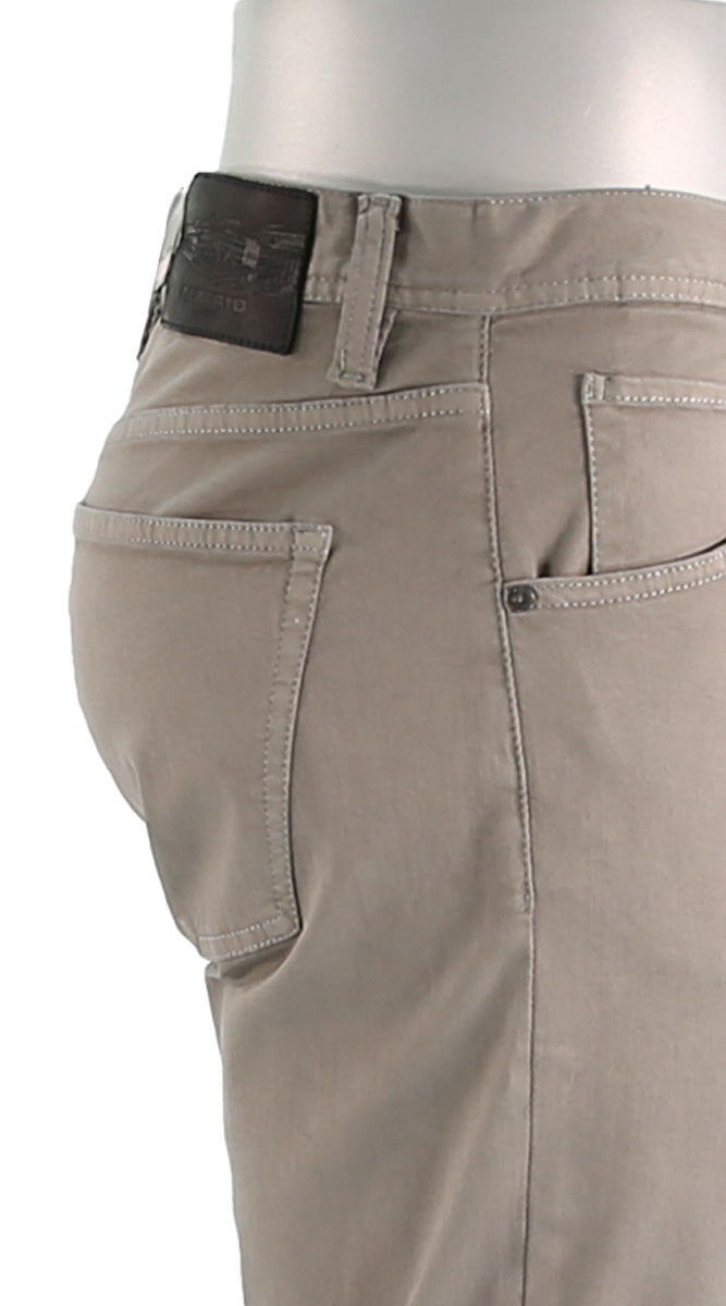 Stone Stretch Colored Denim Pewter