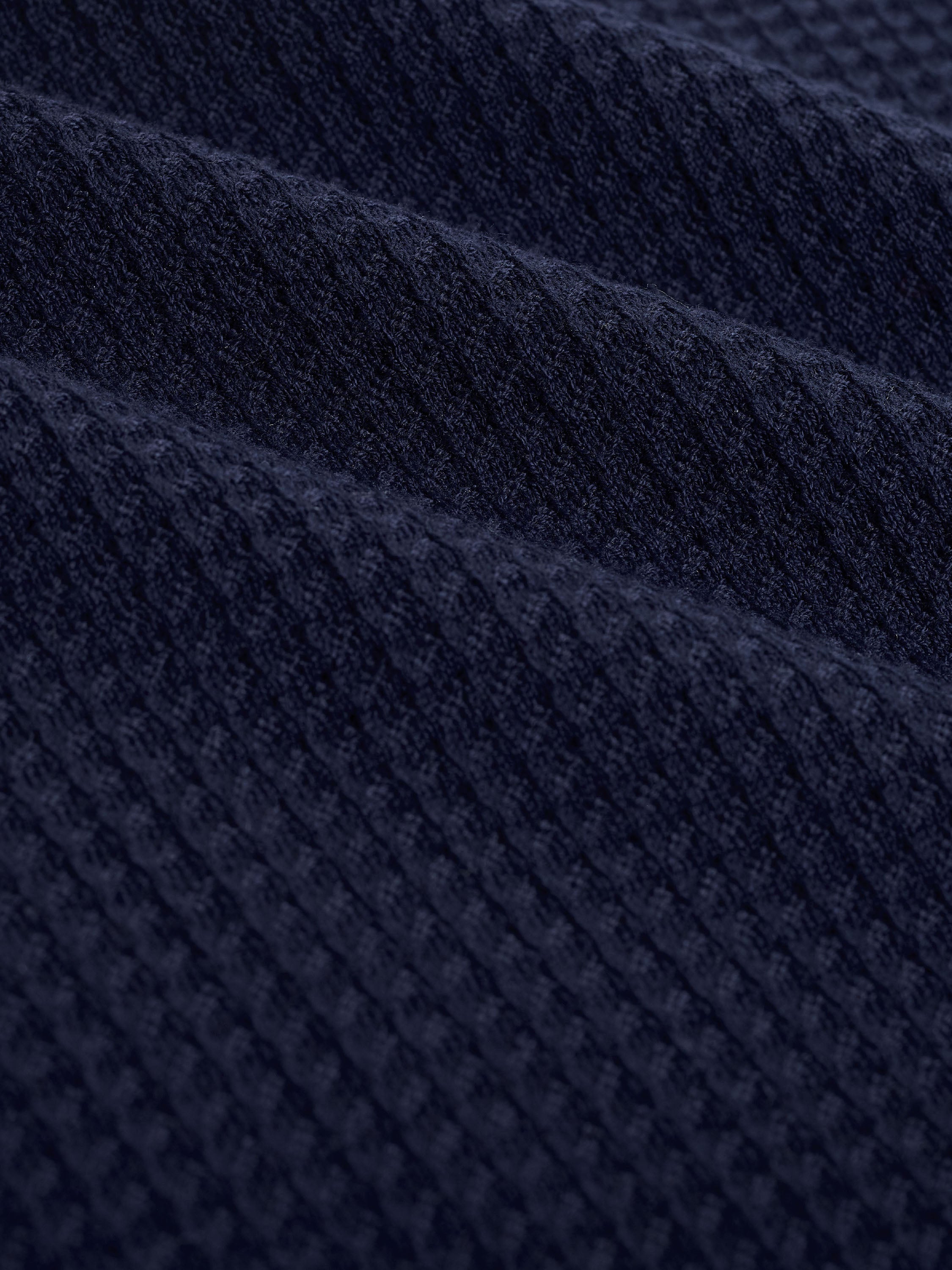 Bugatchi S/S 2 Button Johnny Sweater, Navy