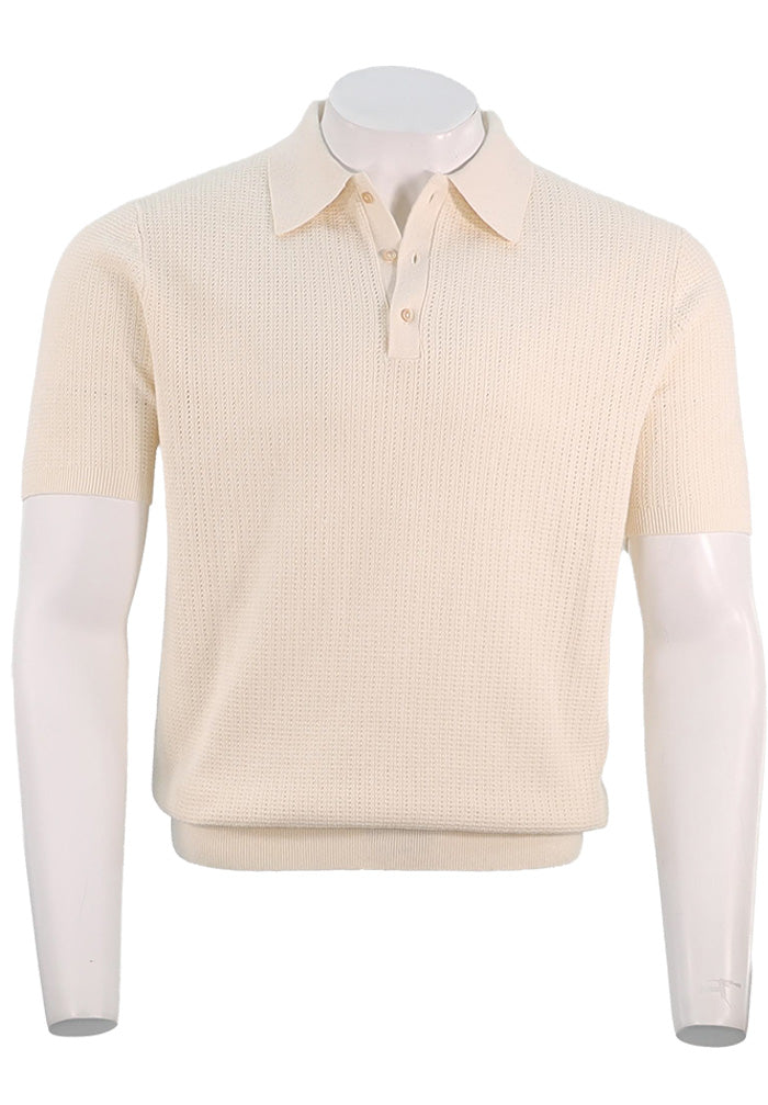 Stenstroms Crochet Polo, Ivory