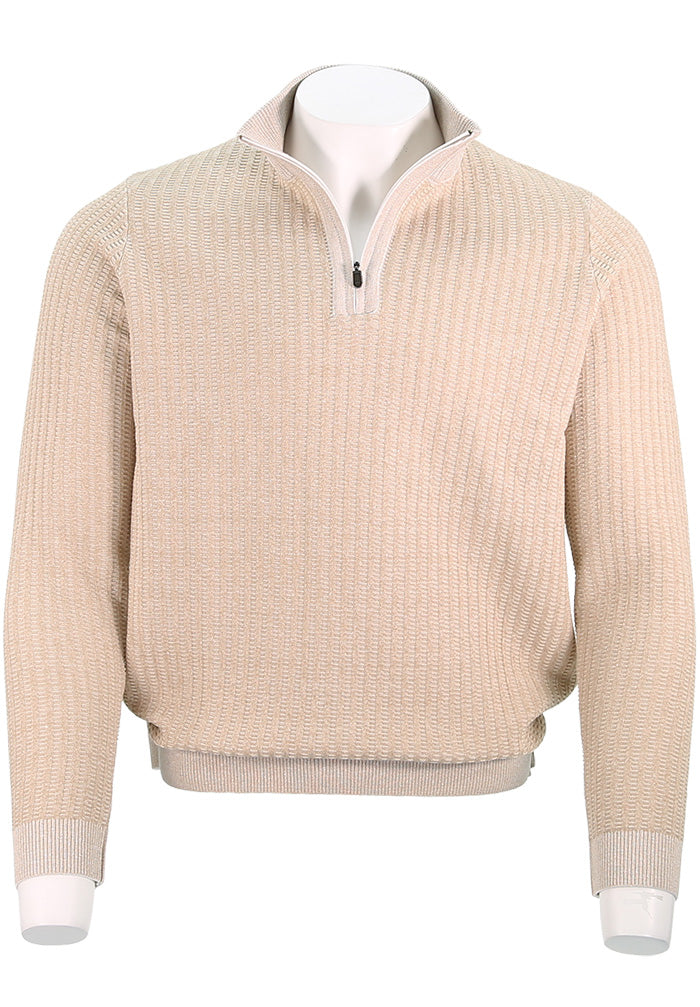 St. Croix Long Sleeve Zip Mock, Hazelnut