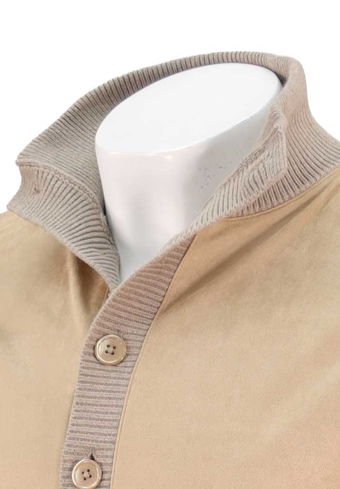 Stenstroms Alcantara Cardigan, Light Beige