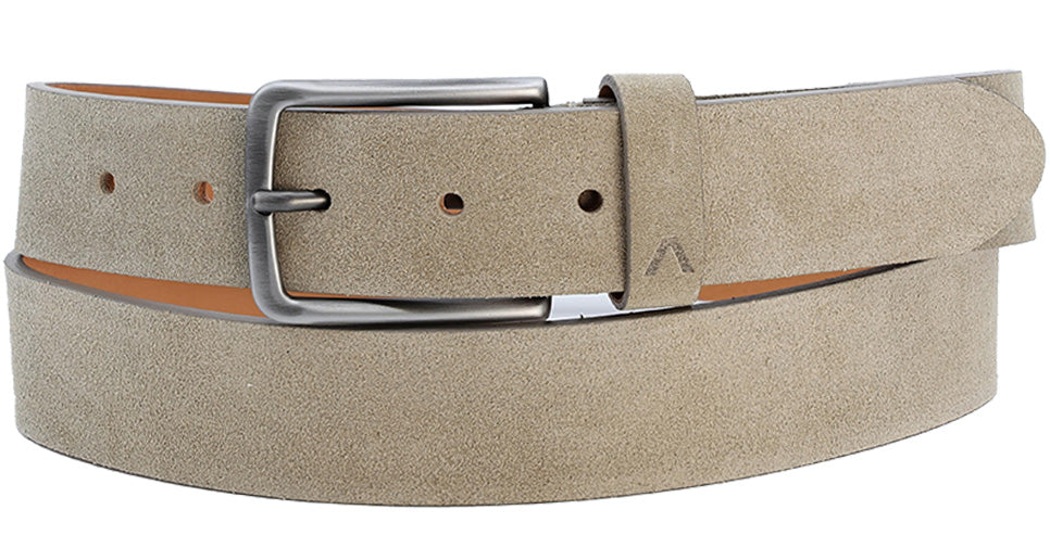 Alberto Harrison Suede Belt | Fawn