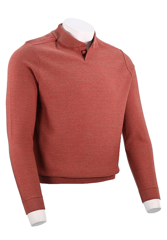 St. Croix Long Sleeve Pullover, MOCHA TWEED