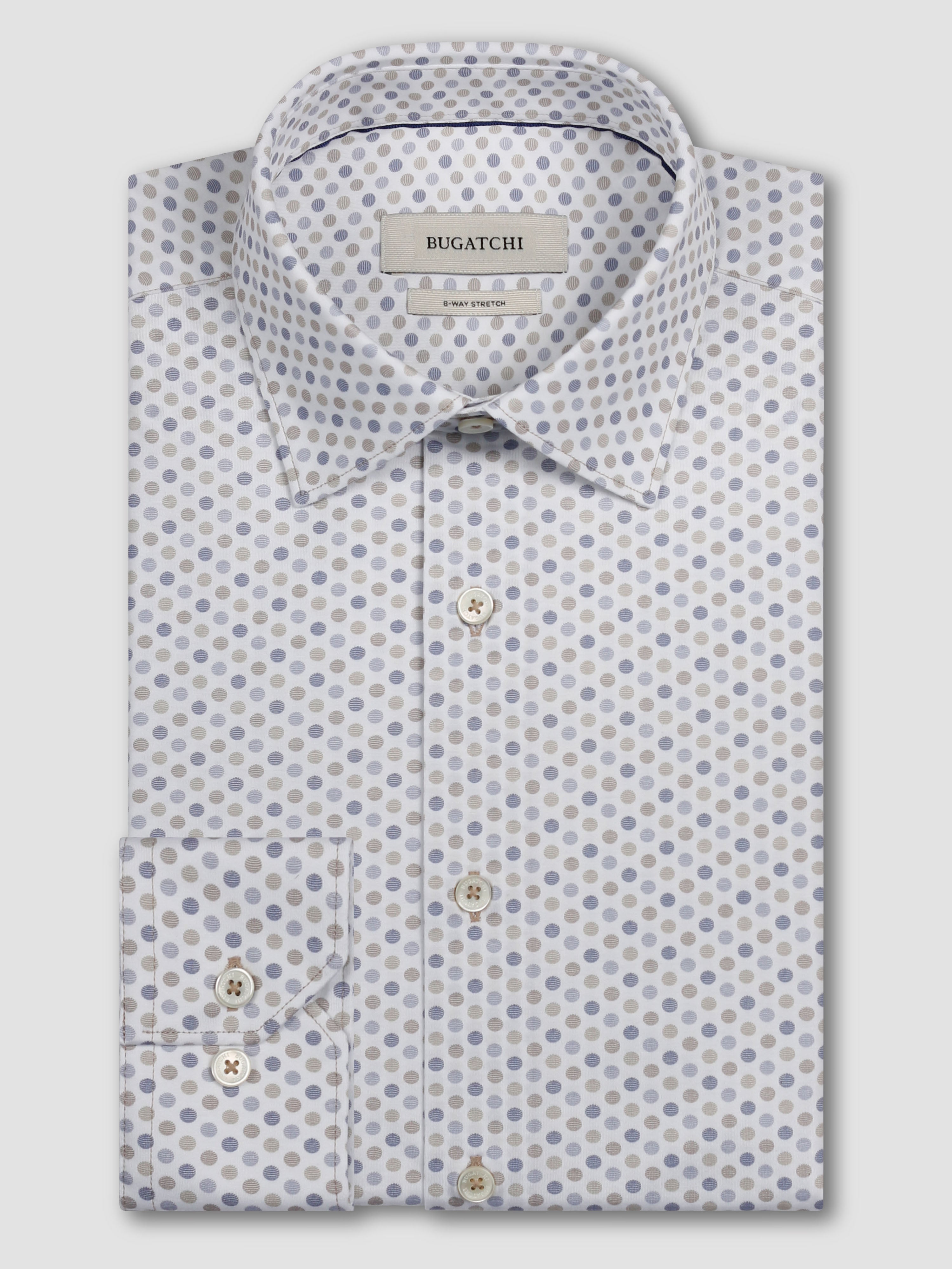 Bugatchi Ooohcotton L/S Shirt, Sand