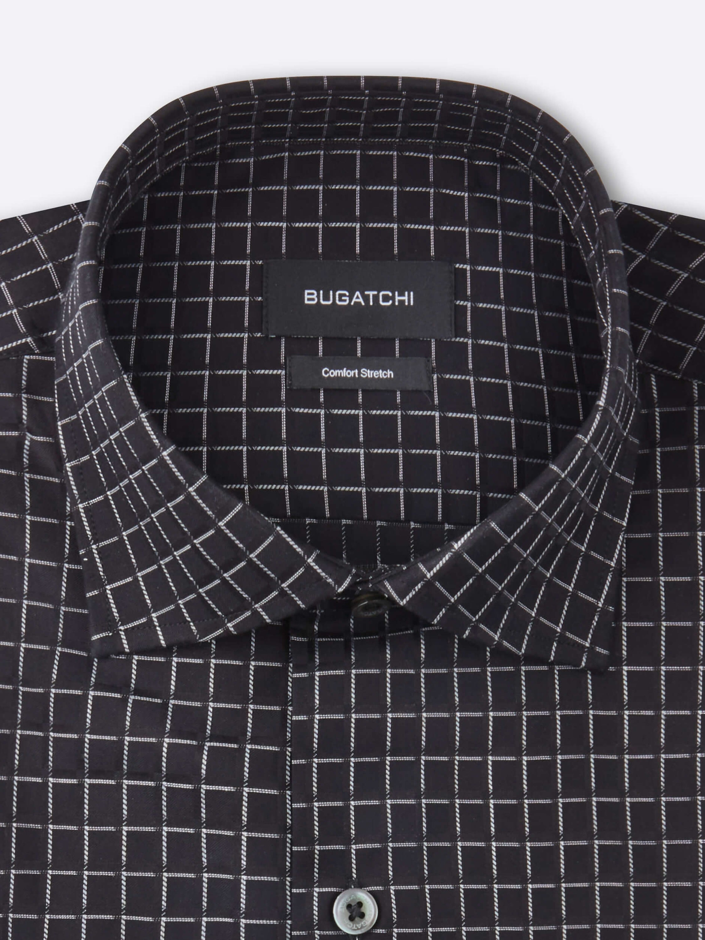 Bugatchi Long Sleeve Shirt - Caviar