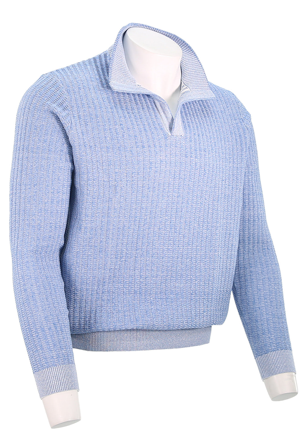St. Croix Long Sleeve Open Neck, Sky Blue