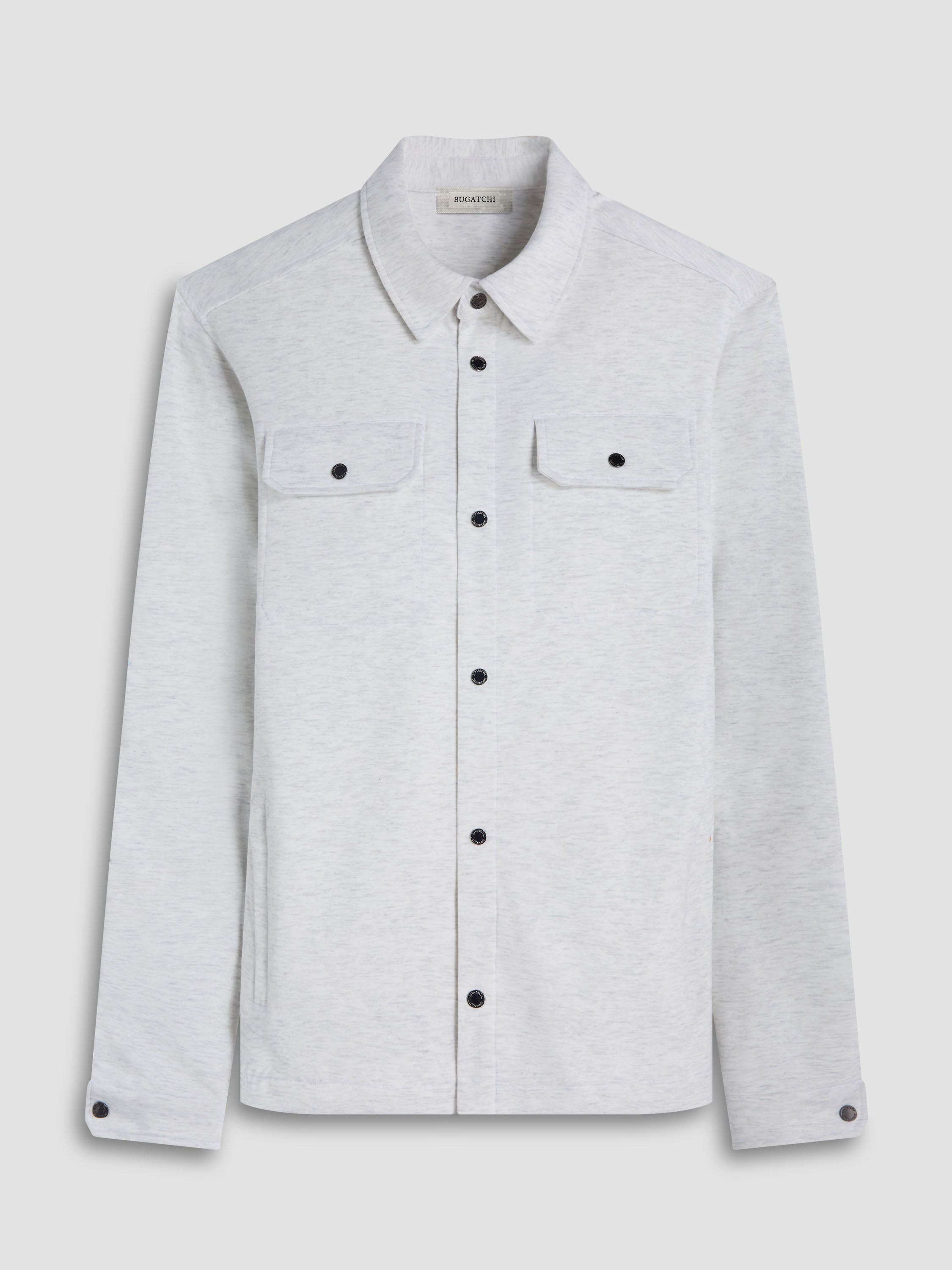 Bugatchi L/S Snap Front Knit