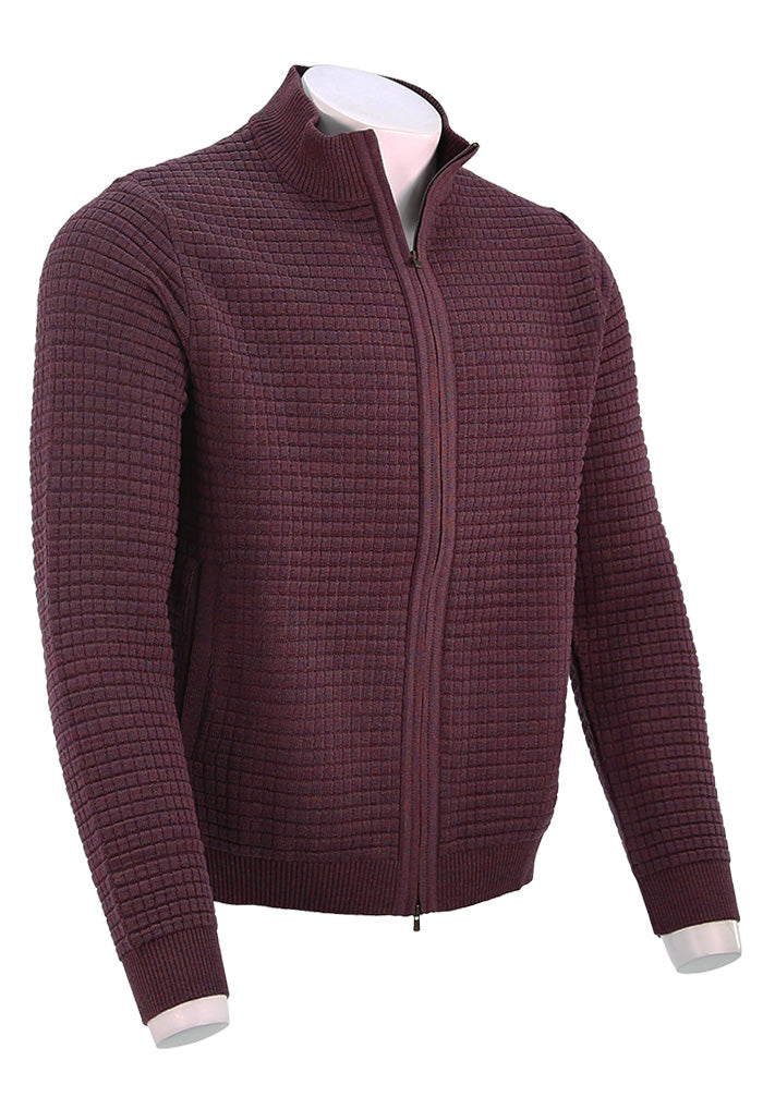 St. Croix Zip Cardigan, RUBY MARL
