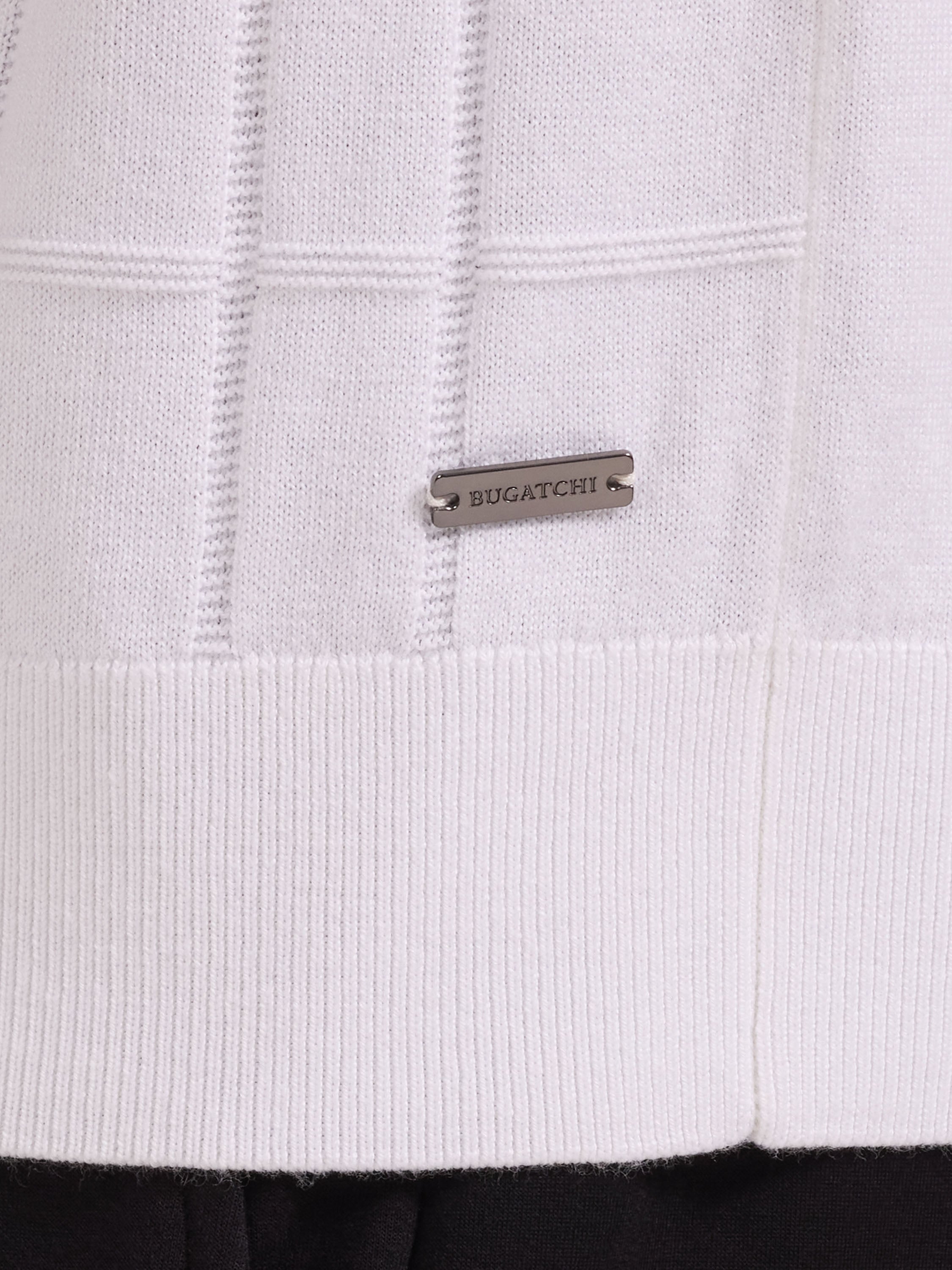 Bugatchi S/S Polo Sweater, White