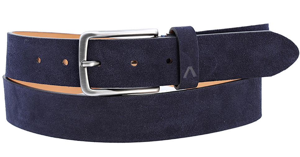 Alberto Harrison Suede Belt | Navy