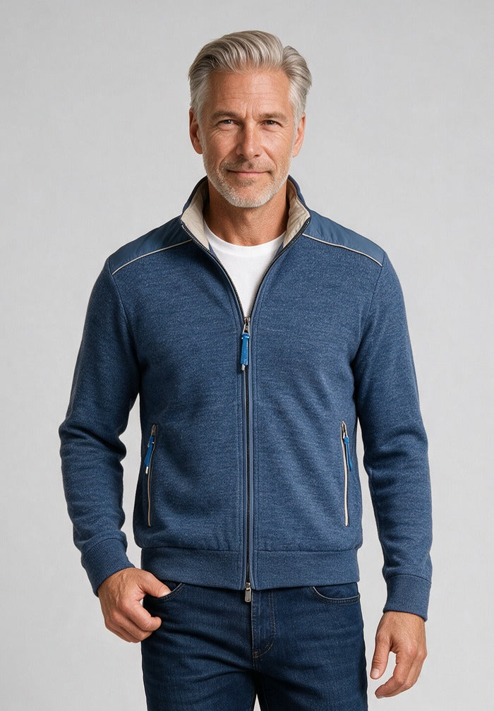 Paul & Shark Full Zip Sweater — model detail