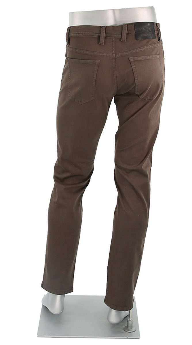 Stone Stretch Colored Denim Tobacco